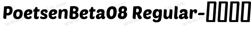 PoetsenBeta08 Regular字体转换